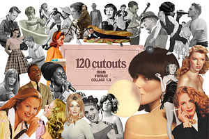 Vintage People Collage Pack 500 Png