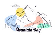 7 International Mountain Day, a Seasonal Illustration by denayunebgt (Thumbnail 3 of 4)