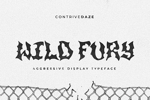 WILD FURY HARDCORE DISPLAY TYPEFACE