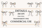 Coastal Coquette Bows PNG Clipart, a Seasonal Illustration by Designworld (Thumbnail 3 of 8)