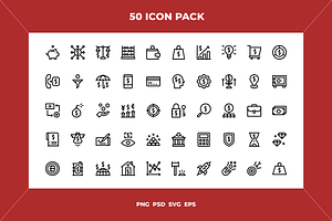 Economy icons, an Outline Icon by Wencory