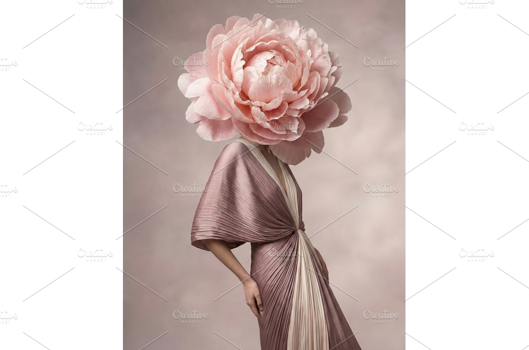 Flower-Headed Woman, an Arts & Entertainment Photo by CREATIVEDEF