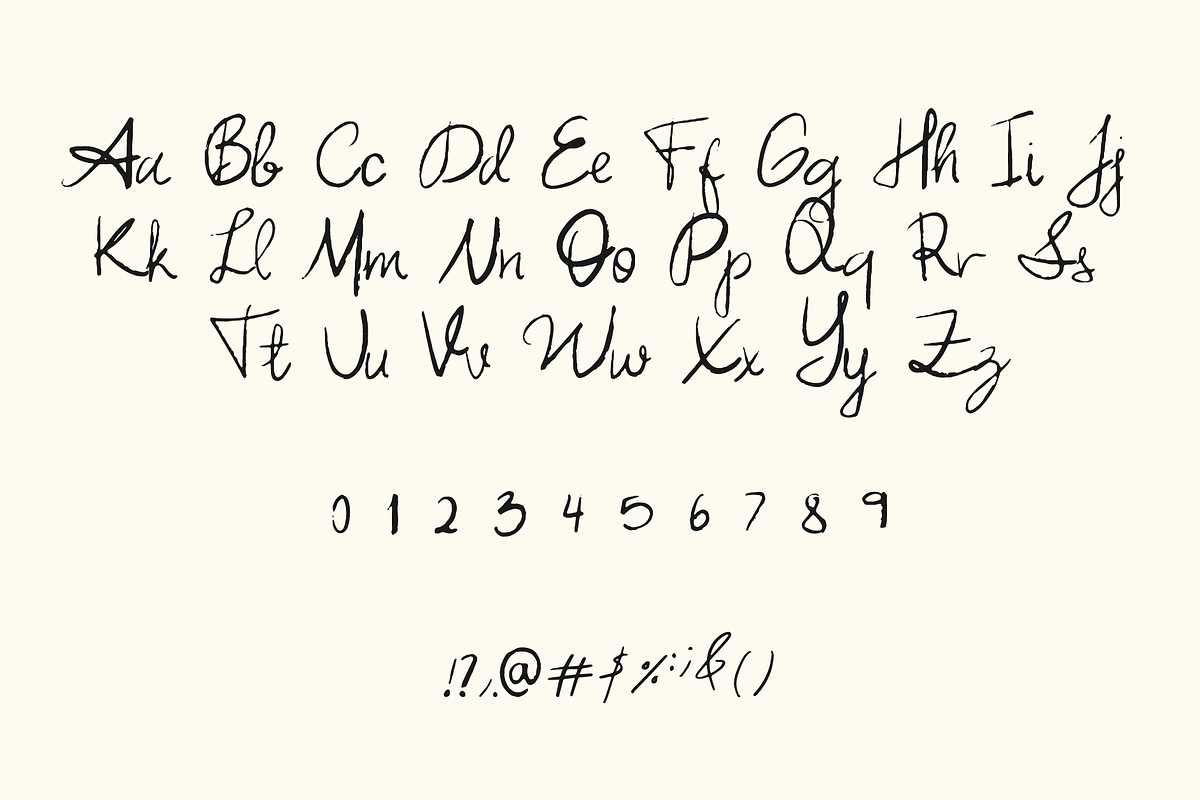 Starry Night Handwritten Font, a Handwritten Font by mpllano14 (Photo 6 of 7)