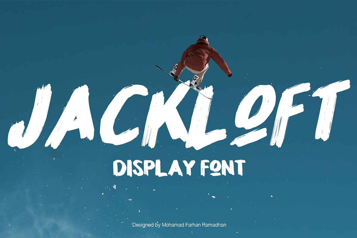 Jackloft | Bold Textured Font, a Sans Serif Font by Mofr 24 (Photo 1 of 8)