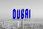 DUBAI Typeface, a Font by j3world (Thumbnail 1 of 3)