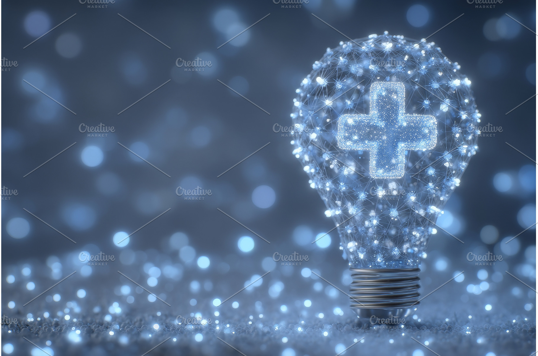 A lightbulb aglow, containing a, a Health & Medical Photo by ZinetroN