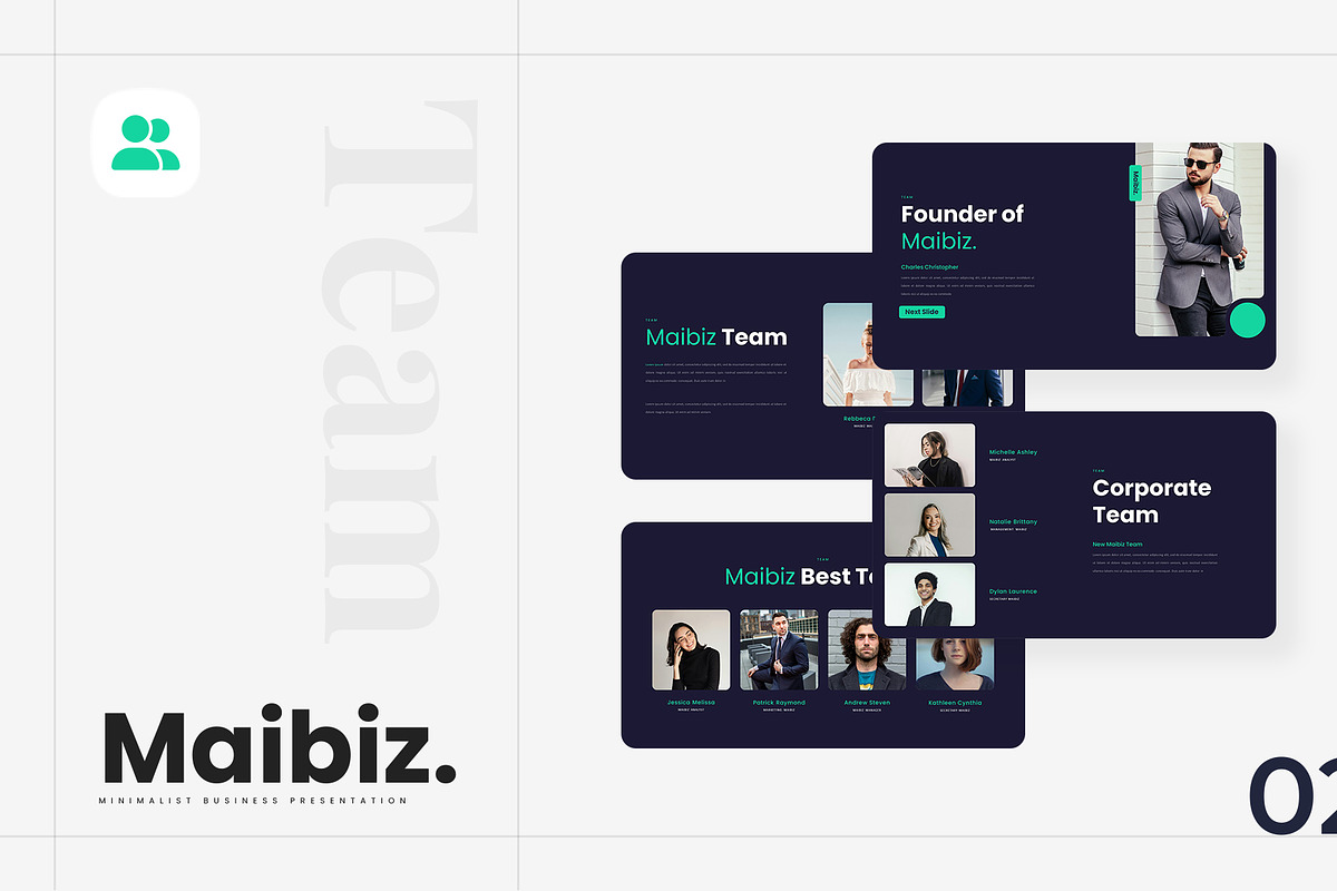 Maibiz – PowerPoint Template, a Presentation Template by Ermedia Studio (Photo 3 of 8)