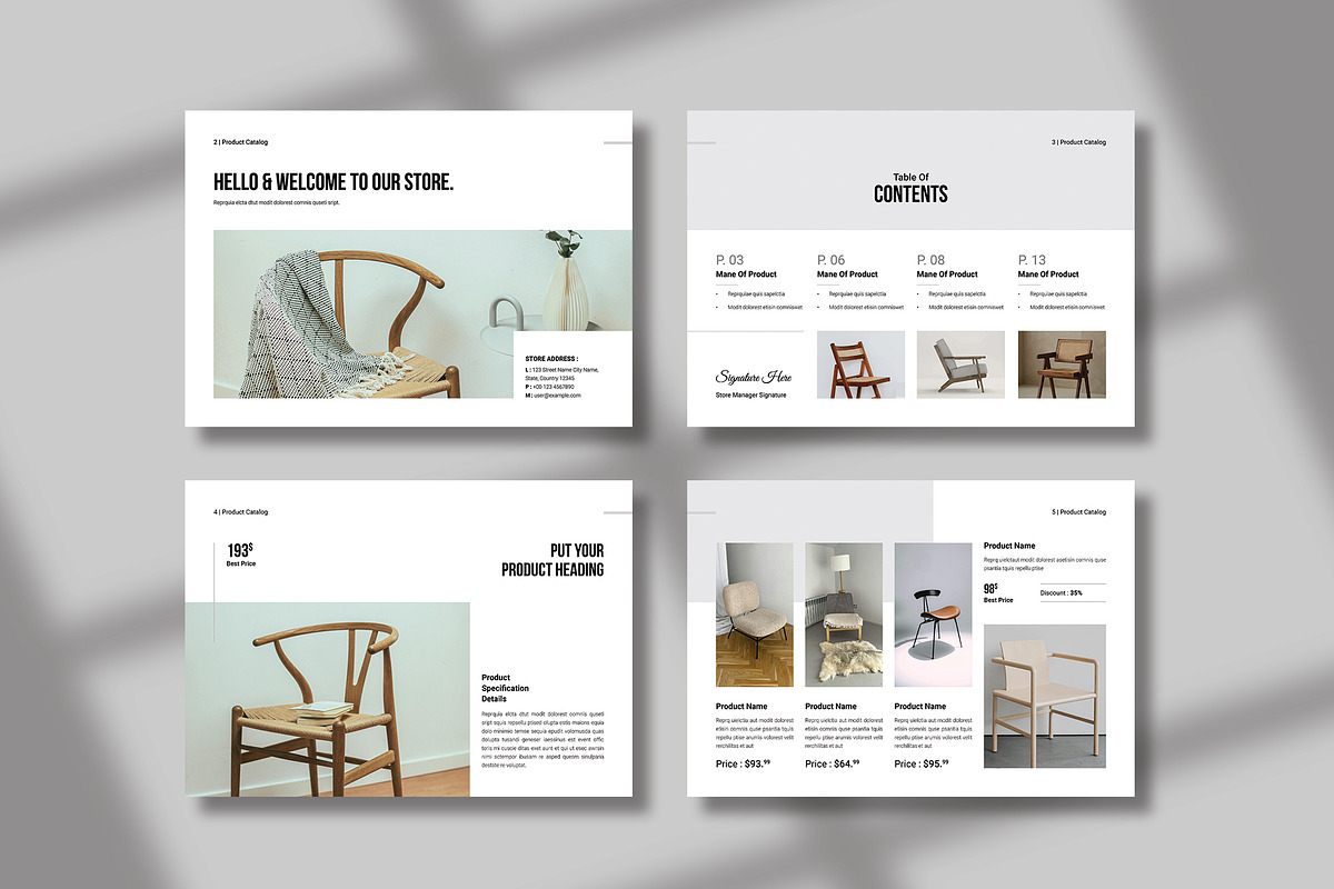Furniture Catalog Template, a Brochure Template by Spark_Creative (Photo 9 of 14)