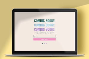 Bold Coming Soon Page DIVI Layout