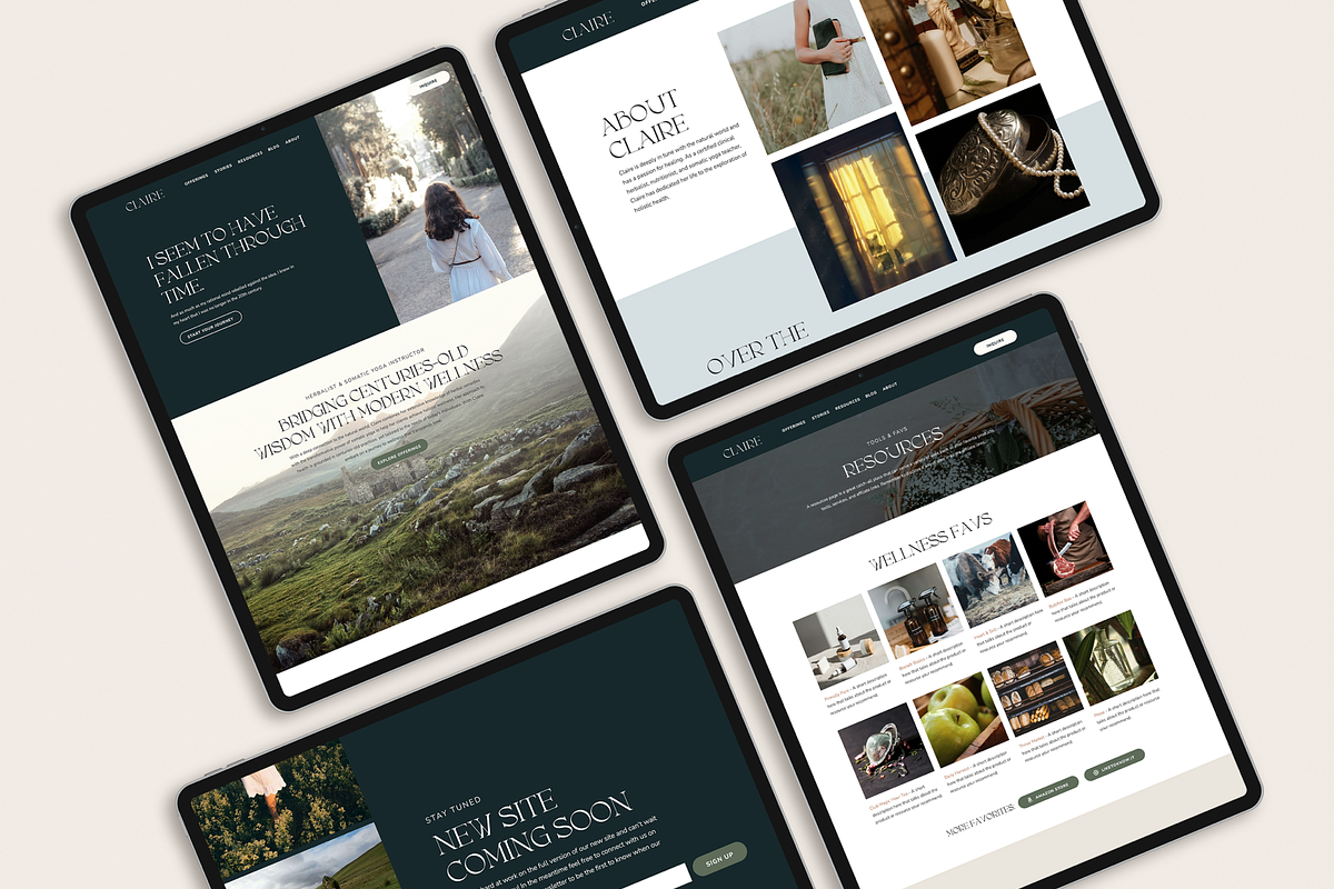 Claire - Showit Website Template, a Landing Page Template by The Lovely Geek (Photo 4 of 4)