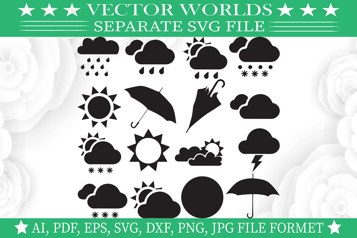 Weather Svg, Weathers Svg, an Object Graphic by VectorWorlds