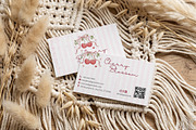 Cherry Blossom Business Card Canva, a Business Card Template by Arslan (Thumbnail 3 of 7)