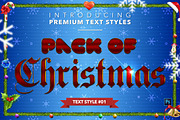 Christmas Pack #1 - Text Styles, a Layer Style Add-On by Jonas Stensgaard (Thumbnail 2 of 23)