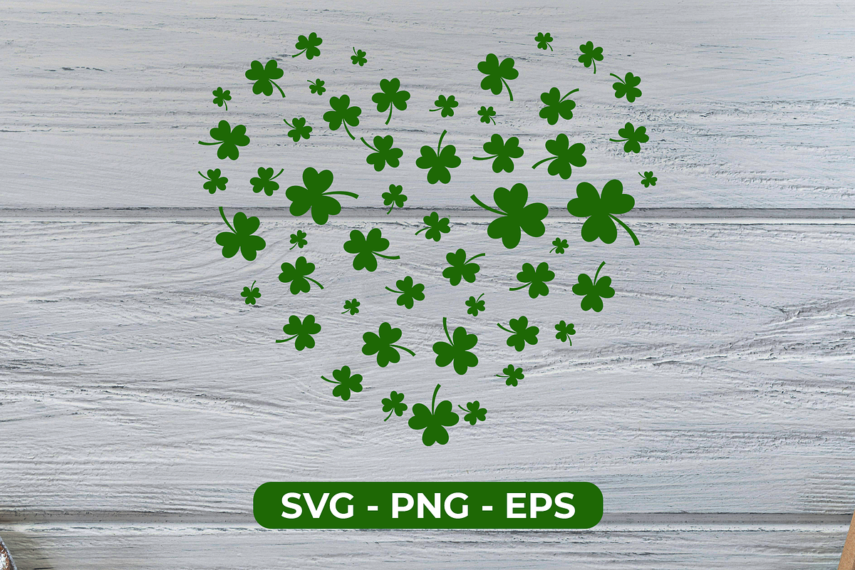 St Patrick's Day Clover Heart, an Object Graphic by Mockmenot (Photo 1 of 3)