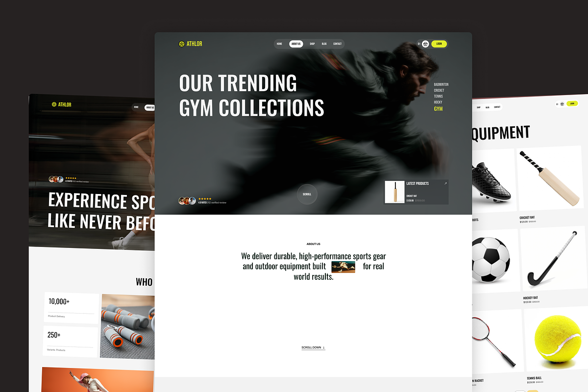 Athlor – Sports Website Figma UI Kit, an UI Kit Template by TNCFlow (Photo 5 of 5)