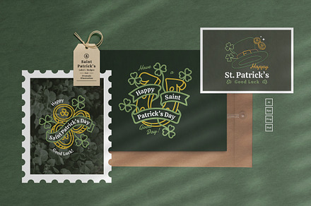 Saint Patrick Label Badges