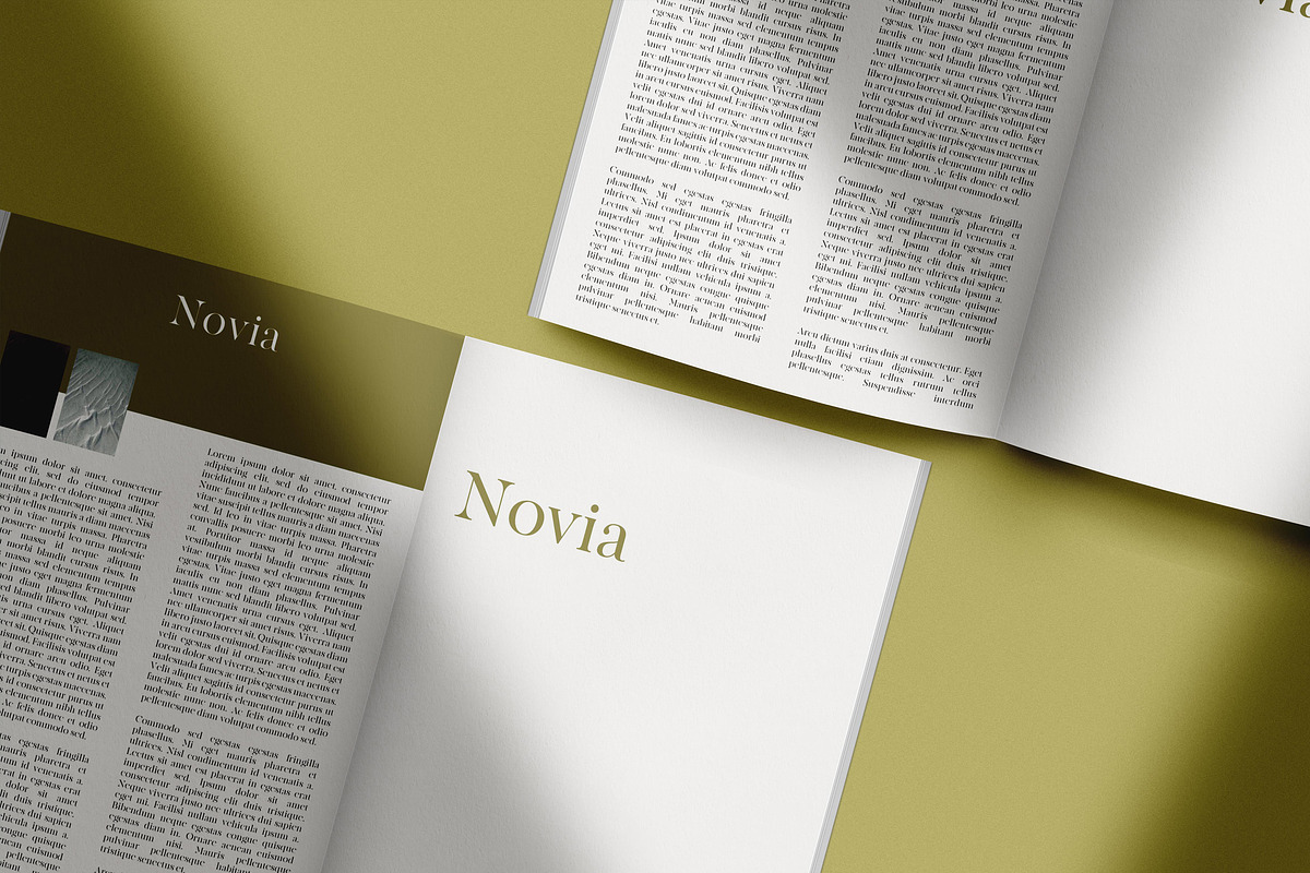 Novia Mini Magazine Mock-Up Kit, a Print Template by Eugene Tantsurin (Photo 12 of 12)