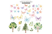 Safari Birthday Watercolor Clipart, an Illustration by CharmClipart (Thumbnail 5 of 8)