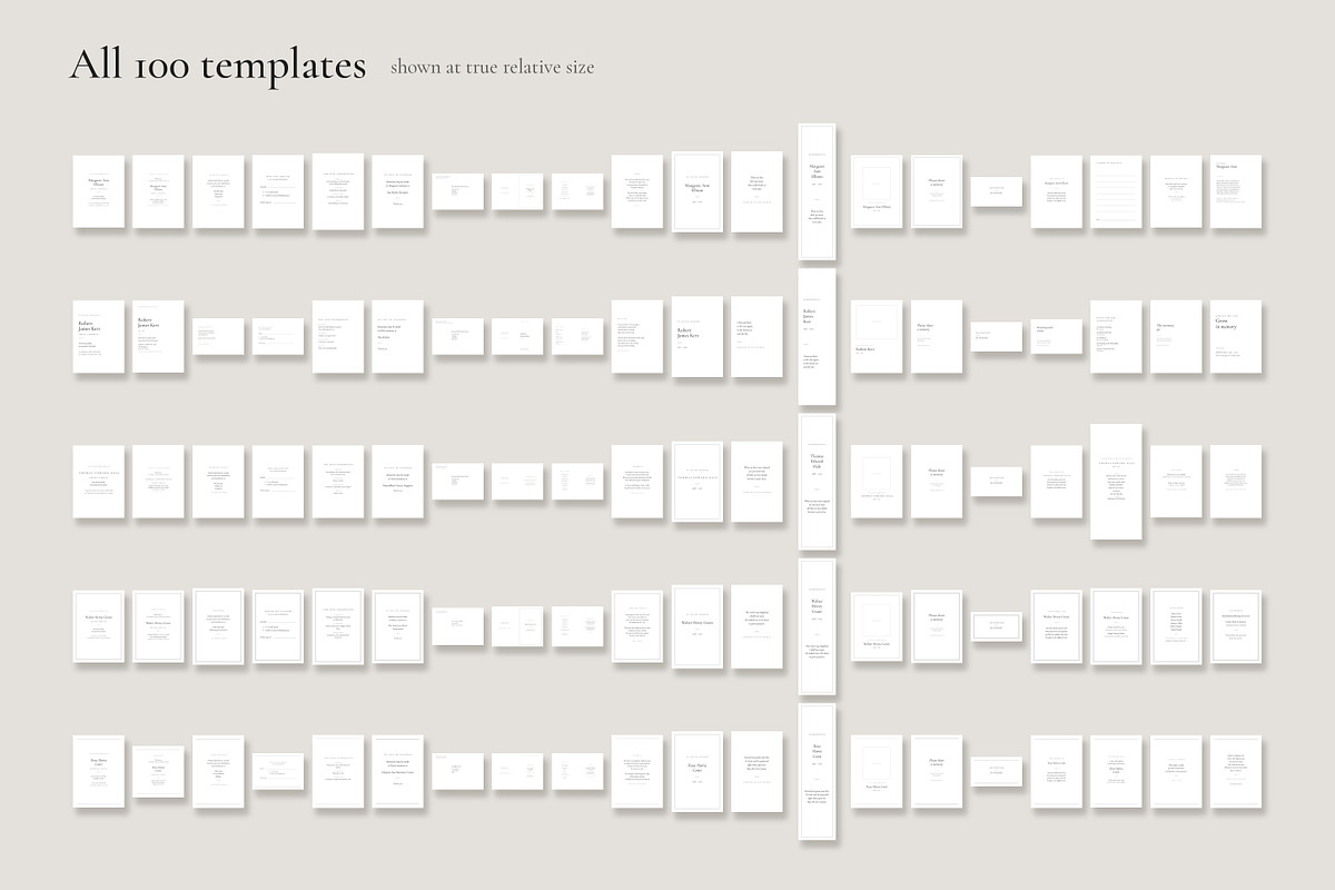 Memorial Stationery 100 Templates V2, an Invitation Template by pawellpi (Photo 4 of 90)