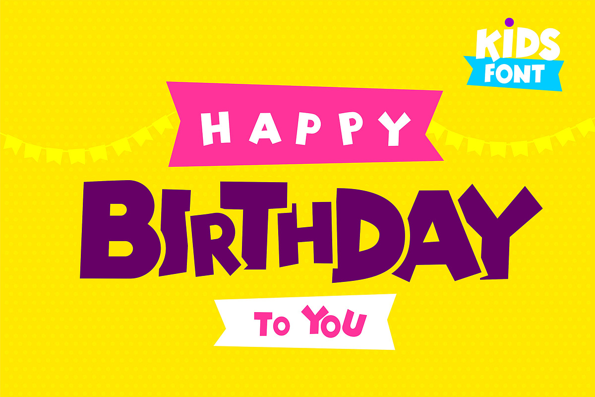 Kids Font otf preview 5