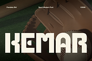 Kemar - Modern Sport Font, a Sans Serif Font by Pandeka Studio (Thumbnail 1 of 9)