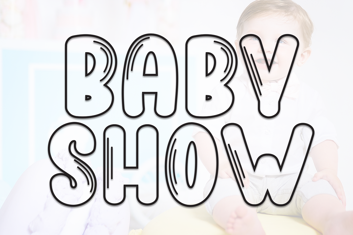 Baby Show | Script Font, a Script Font by Scratchones (Photo 1 of 8)