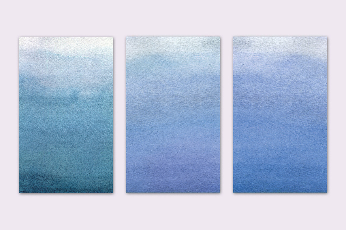 WATERCOLOR BLUE GRADIENT, a Texture Graphic by Sophico (Photo 4 of 5)