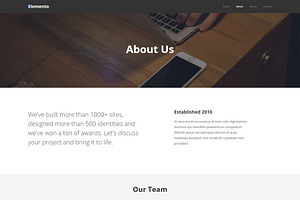 Elemento - Multipurpose HTML Templat