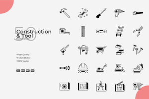 Construction And Tool Duotone Icons, a Duotone Icon by Bloodline