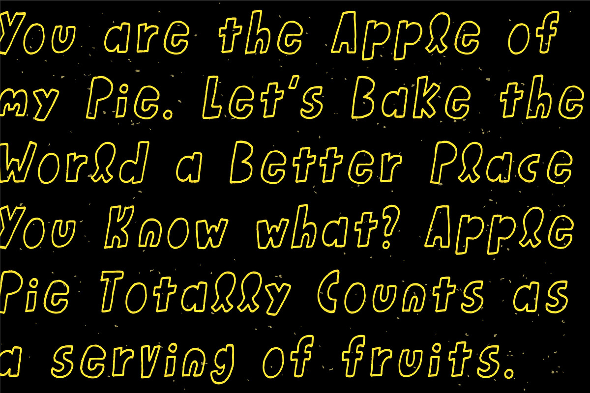 Honey Apple - Juicy Typeface preview 3
