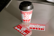 Business Card & Coffee Cup Mockup, a Mockup by Simetrica Labs (Thumbnail 3 of 6)