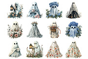 Vintage Floral Ghost Halloween, an Illustration by Design Market (Thumbnail 4 of 4)