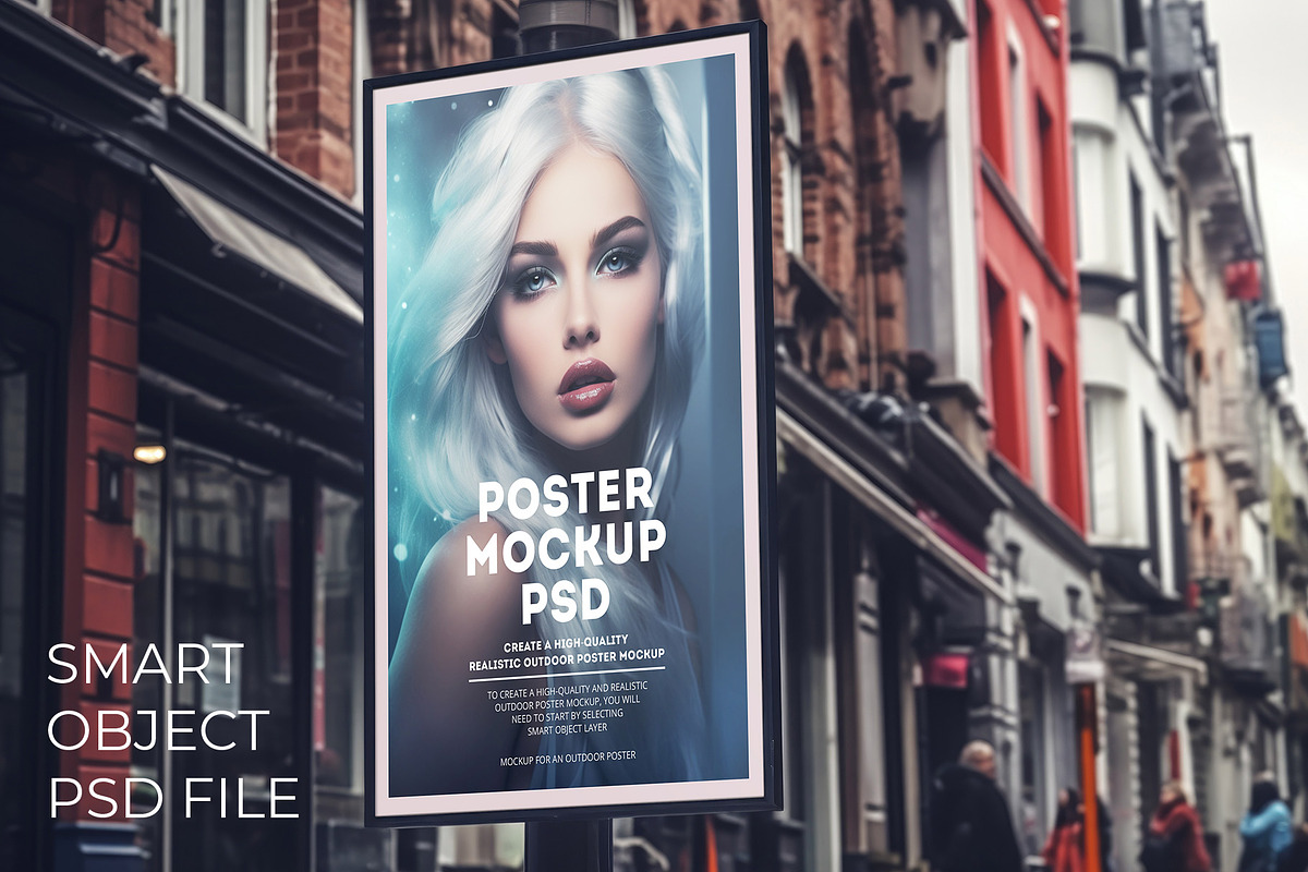 Street Poster MockUp, an Advertising Mockup by optimism (Photo 1 of 2)