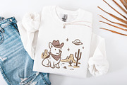 Retro Corgi Cowboy in Desert, Cute, an Illustration by SharpMarketplace (Thumbnail 4 of 9)