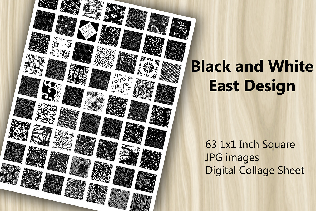 Collage - Black and White East Desig, a Print Template by Kseniya-Omega (Photo 2 of 3)