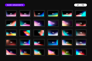 150 Dark Gradients Collection