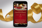 Christmas Dinner Digital Invitation, a Social Media Template by Godserv Designs (Thumbnail 6 of 11)