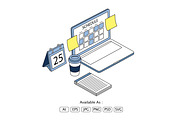 Work Schedule & Planning Vector, an Object Illustration by Partikusi Design (Thumbnail 2 of 3)