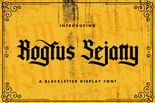 Rogfus Sejatty - Blackletter Font