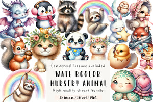 Baby Animal Nursery Sublimation, an Illustration by CreationArt