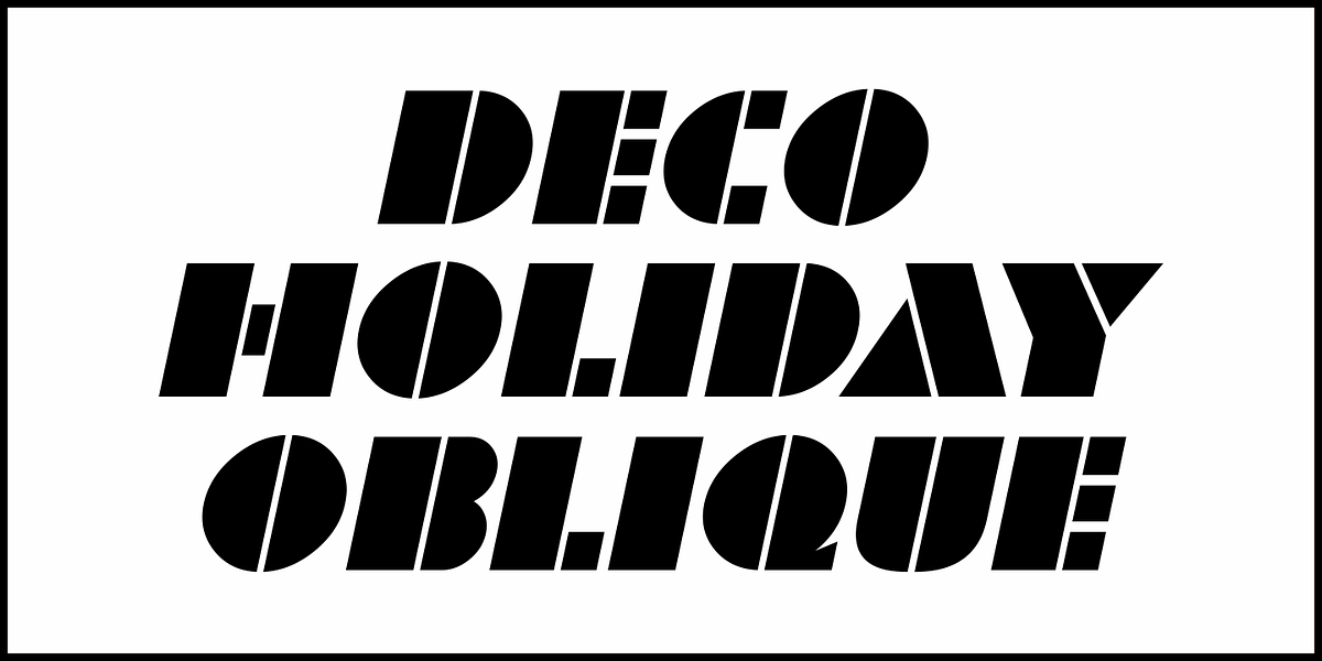 Deco Holiday JNL, a Font by Jeff Levine Fonts (Photo 4 of 5)