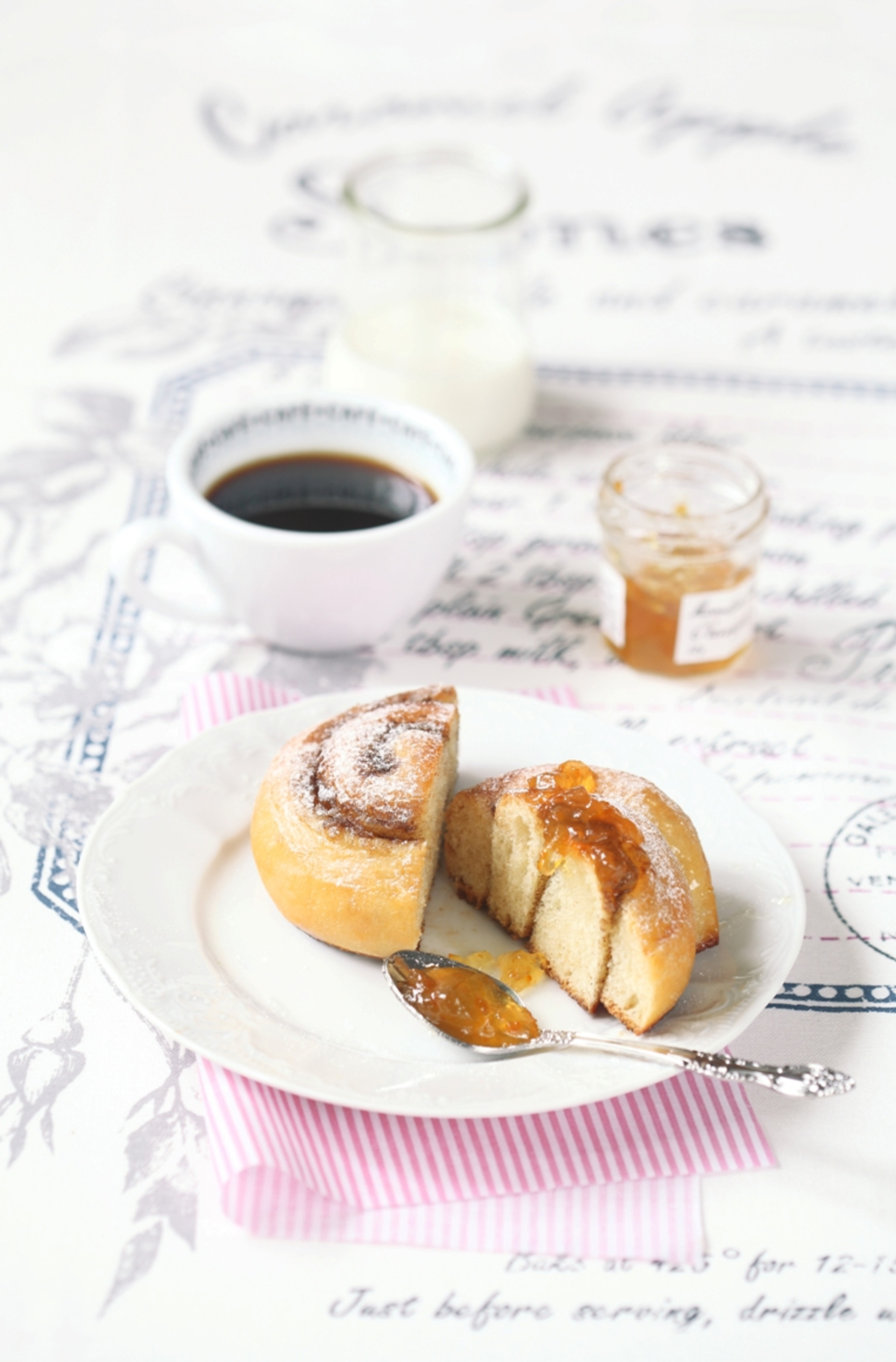 Cinnamon roll stock photo containing background and baked, a Food & Drink Photo by Miuda21
