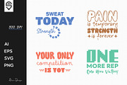 Motivational Fitness Quotes T-shirt, a Graphic by shaondesigns (Thumbnail 1 of 5)