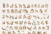 Winter Woodland Clipart 71 PNG, a Seasonal Illustration by EleSArtDesign (Thumbnail 2 of 4)
