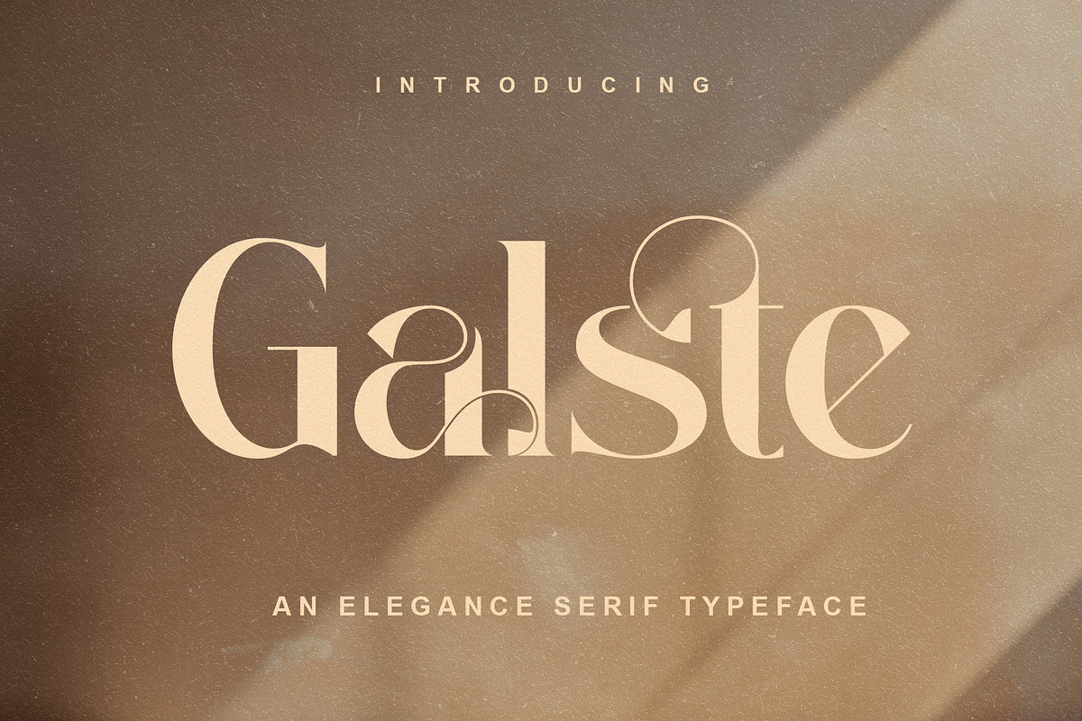 Galste Elegant Serif Typeface, a Serif Font by Alfinart (Photo 1 of 10)