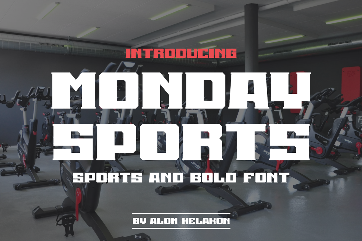 Monday Sports, a Serif Font by alon kelakon (Photo 1 of 6)