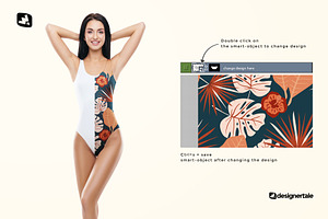 Women's Swimsuit Mockup