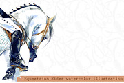 Sport Horses watercolor set, an Object Graphic by FineArt (Thumbnail 7 of 18)