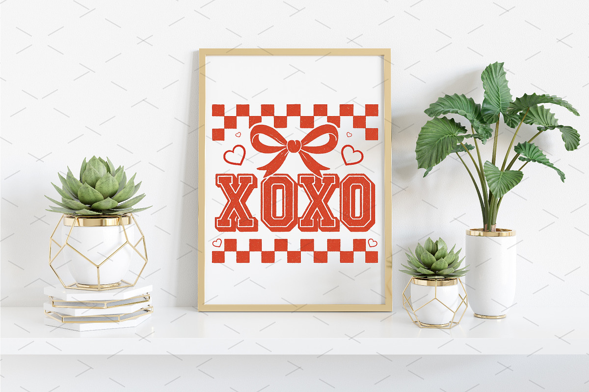 Retro Xoxo Coquette Valentines Desig, an Illustration by Libby Wishes (Photo 5 of 7)