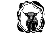 Rustic Highland cow wall art design, an Illustration by Amazin_art (Thumbnail 15 of 40)